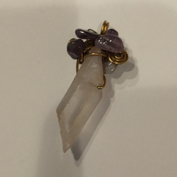 NWT 🇨🇦 Handcrafted Beautiful Rose Quartz Pendant - Picture 3 of 5
